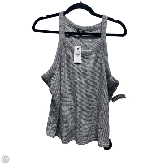 Top Sleeveless By Express In Silver, Size: Xl