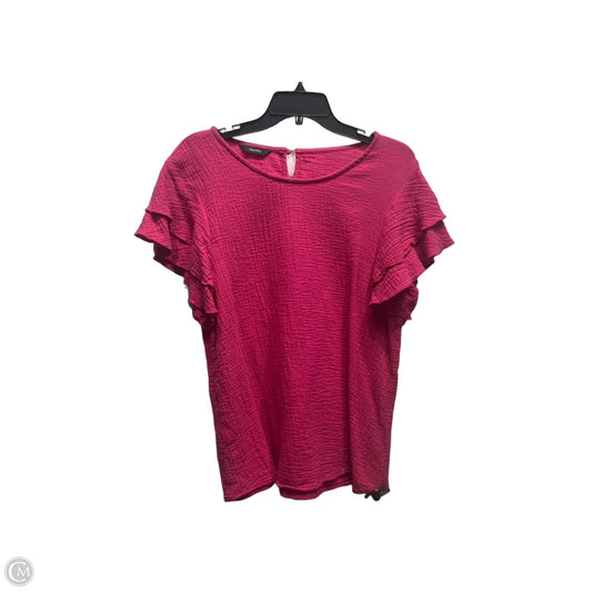 Top Short Sleeve By Dokotoo In Pink, Size: Xl