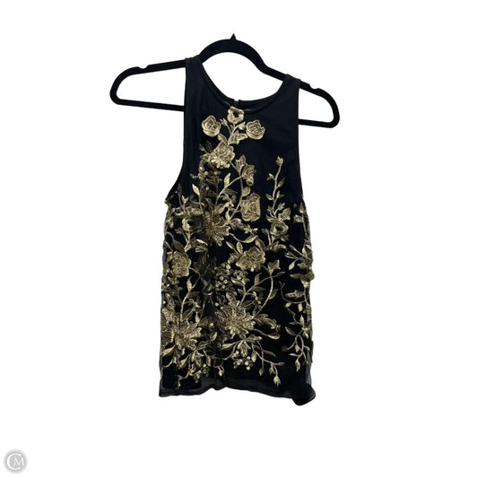 Top Sleeveless By Sunday In Brooklyn In Black & Gold, Size: Xs