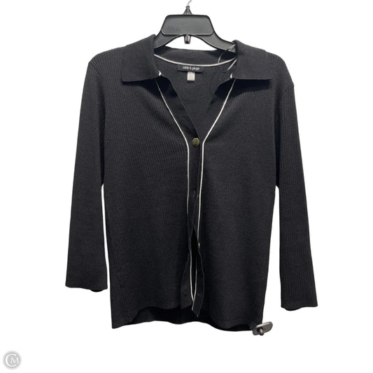 Sweater By Cable And Gauge In Black & White, Size: L