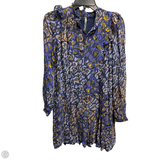 Dress Casual Short By Anthropologie In Blue & Purple, Size: Xxs