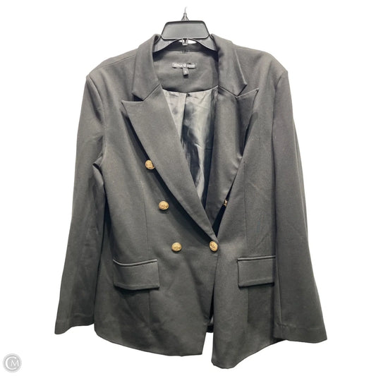 Blazer By Clothes Mentor In Black, Size: Xl