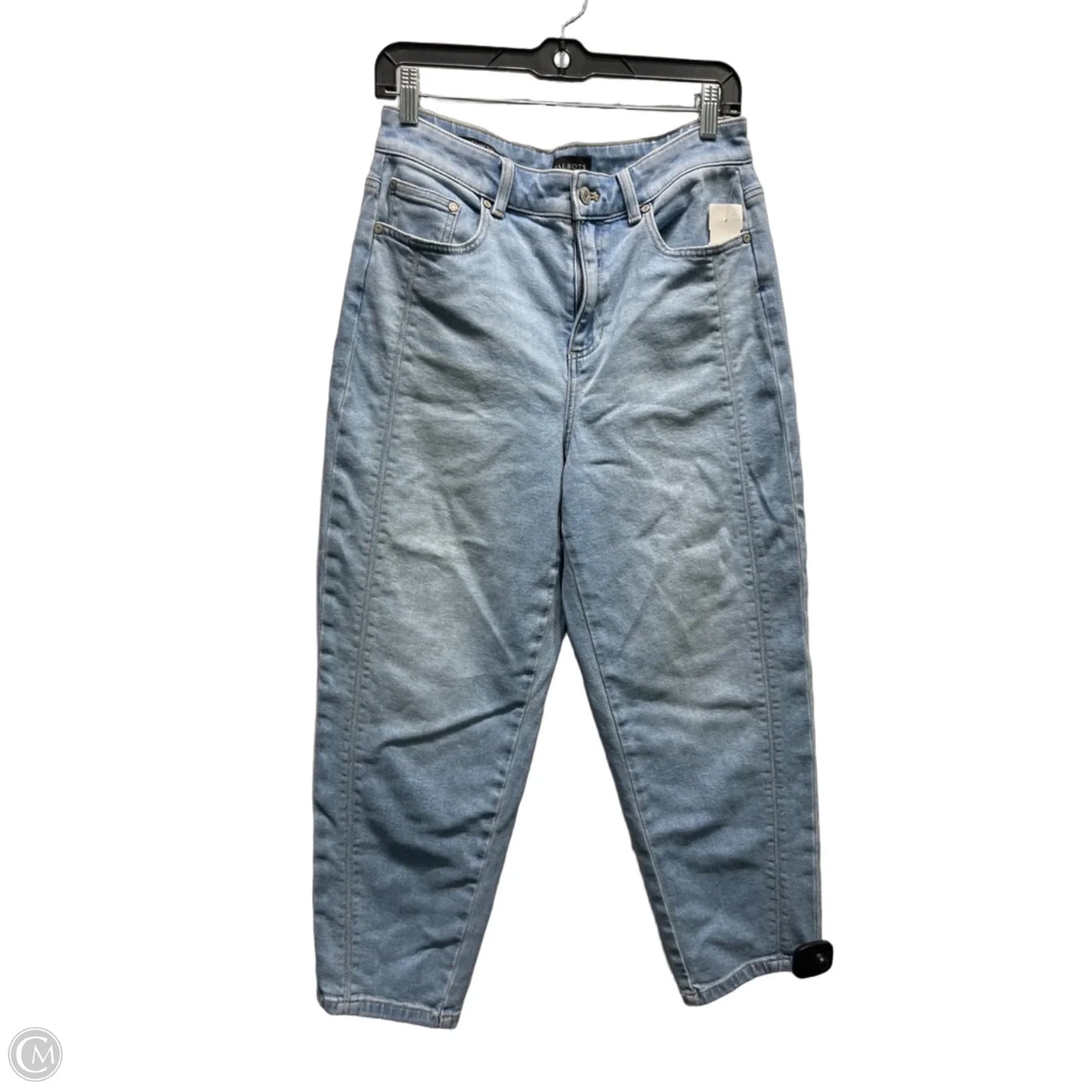 Jeans Straight By Talbots In Blue Denim, Size: 8p