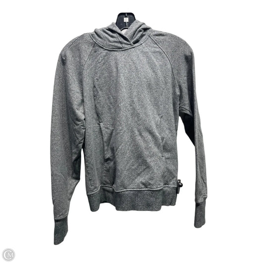 Athletic Sweatshirt Hoodie By Lululemon In Grey, Size: 2