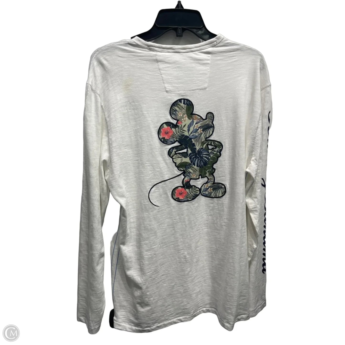 Top Long Sleeve By Tommy Bahama In Green & White, Size: S