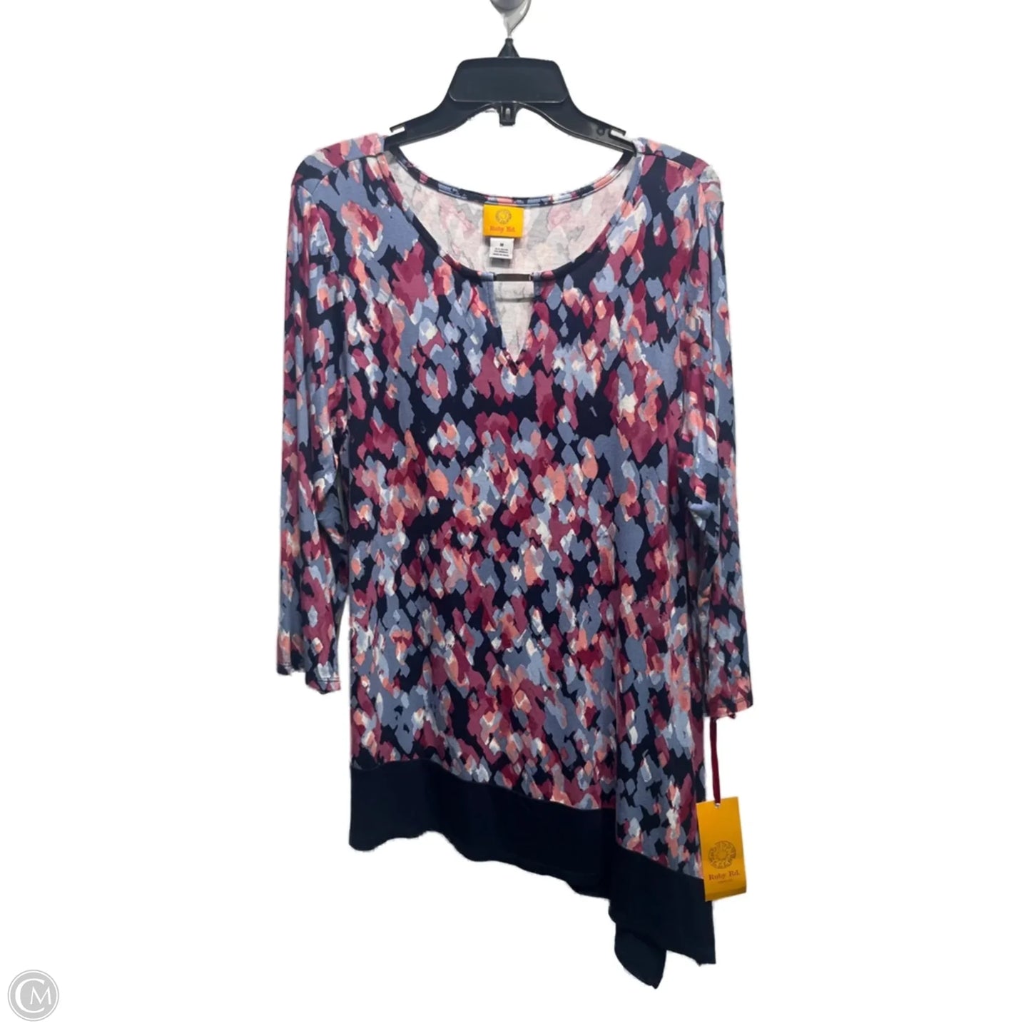 Top Long Sleeve By Ruby Rd In Blue & Red, Size: M