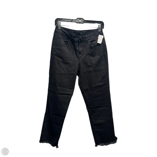 Jeans Straight By 1822 Denim In Black Denim, Size: 6