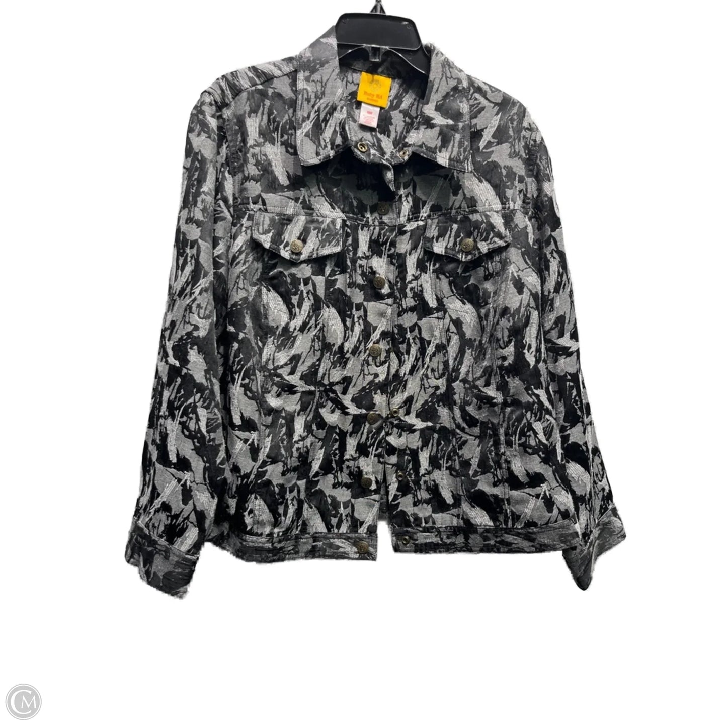 Jacket Other By Ruby Rd In Black & Grey, Size: 18