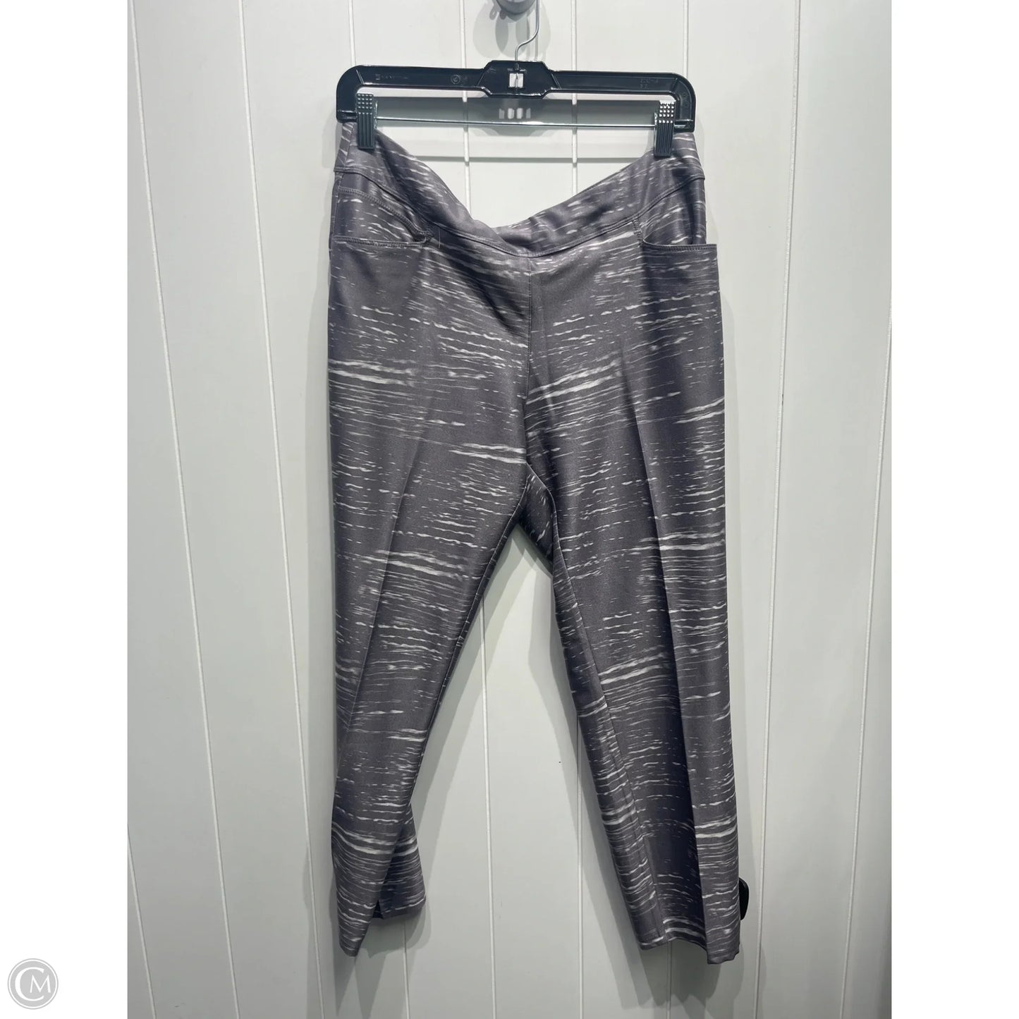 Athletic Pants By Adidas In Grey, Size: M