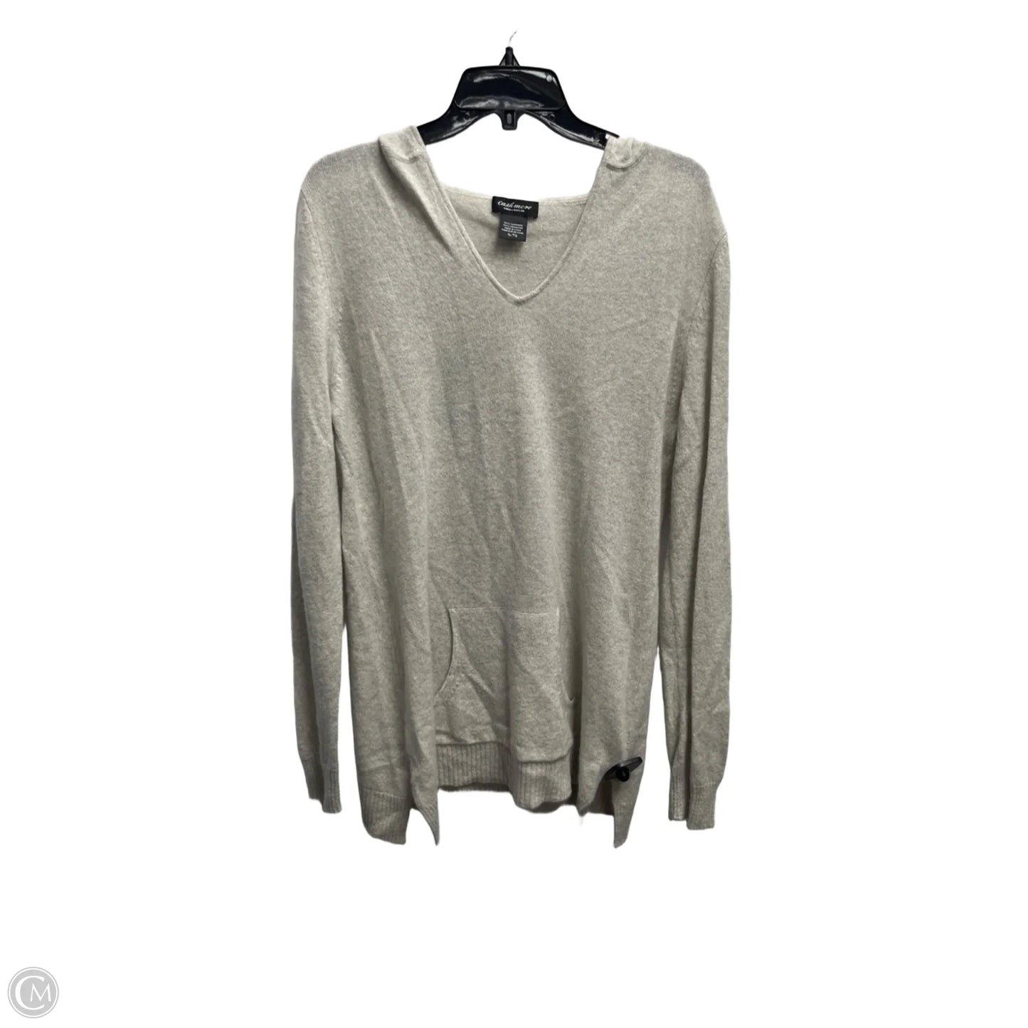 Sweater Cashmere By Lord And Taylor In Grey, Size: Xl