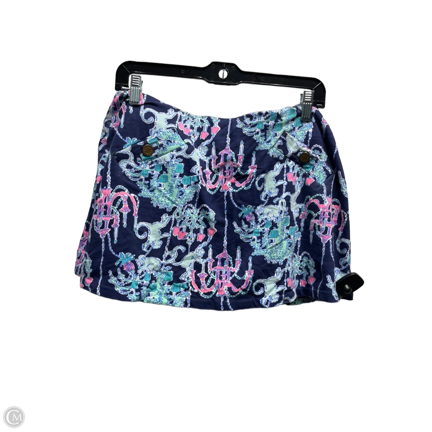 Skort Designer By Lilly Pulitzer In Blue & Pink, Size: S