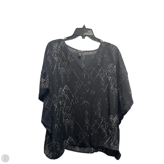 Top Short Sleeve By Eileen Fisher In Black & White, Size: Sp