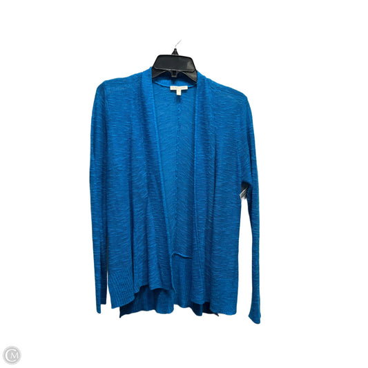 Sweater Cardigan By Eileen Fisher In Blue, Size: S