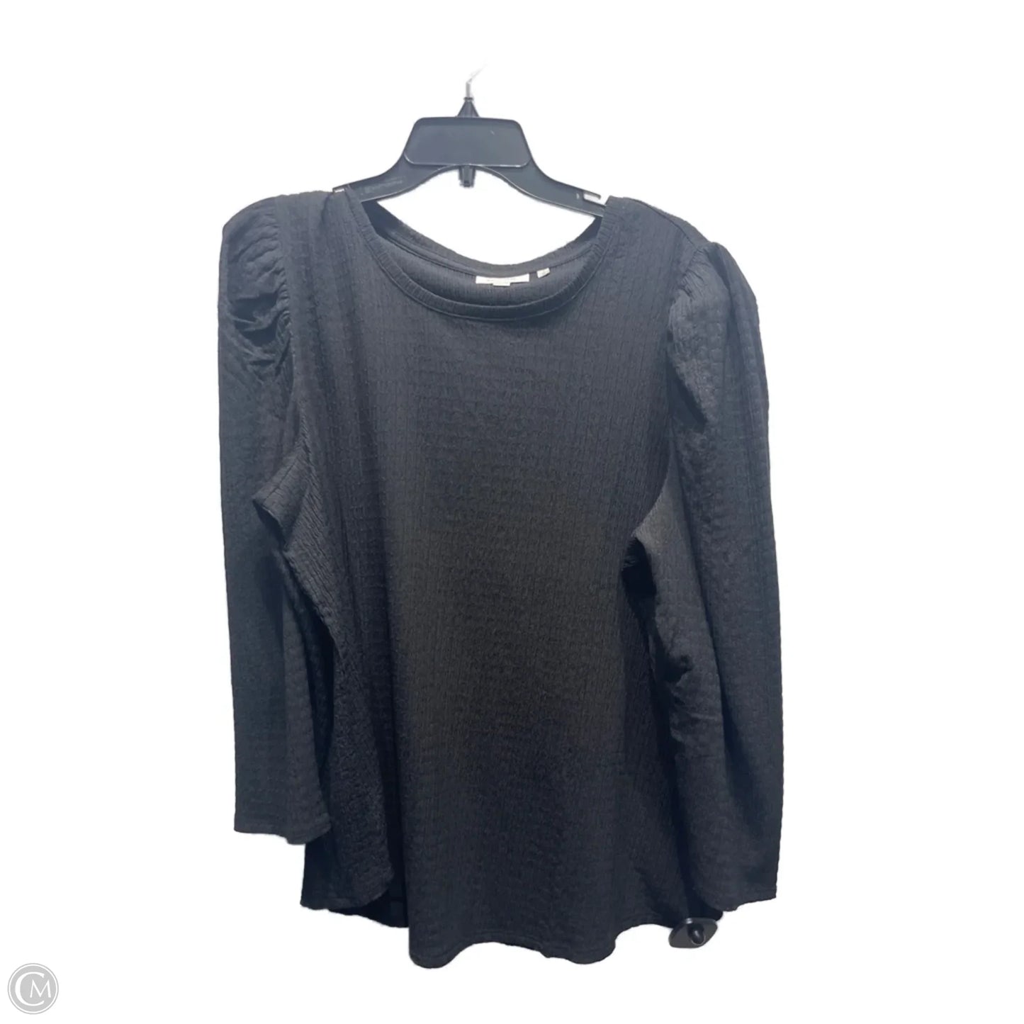 Top Long Sleeve By Chicos In Black, Size: Xl