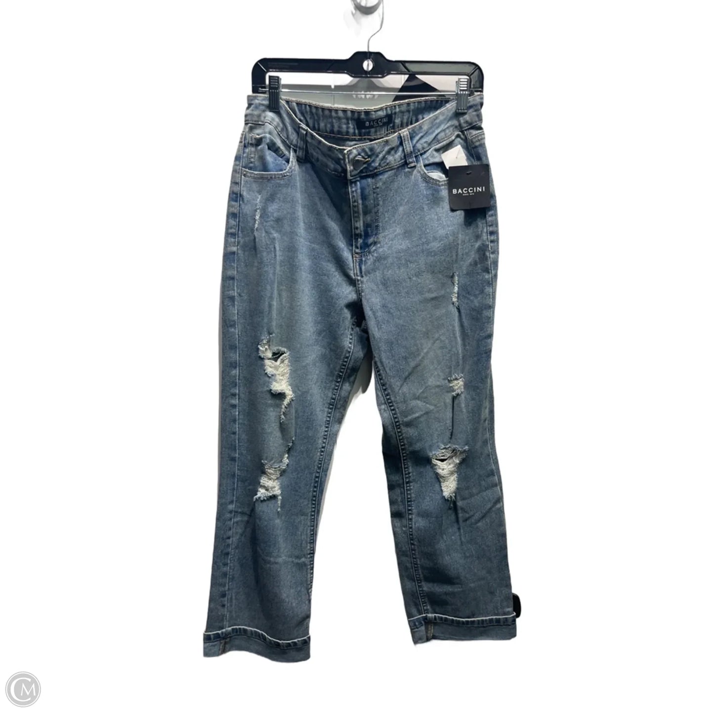 Jeans Straight By Baccini In Blue Denim, Size: 12p