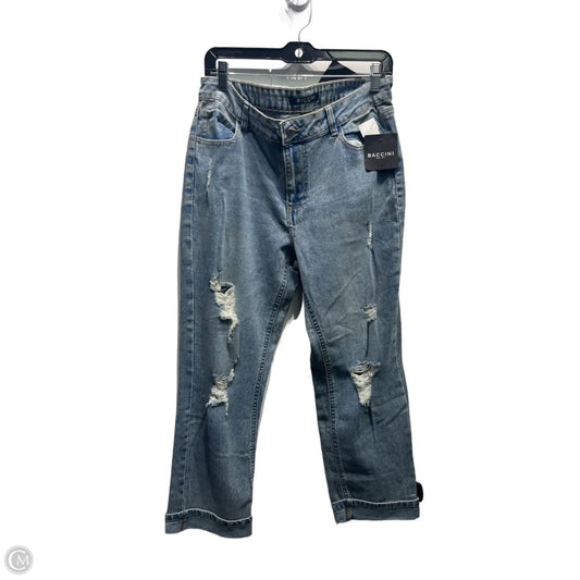 Jeans Straight By Baccini In Blue Denim, Size: 12p