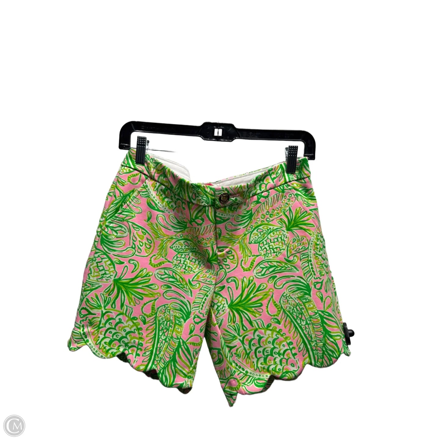 Shorts Designer By Lilly Pulitzer In Green & Pink, Size: 2