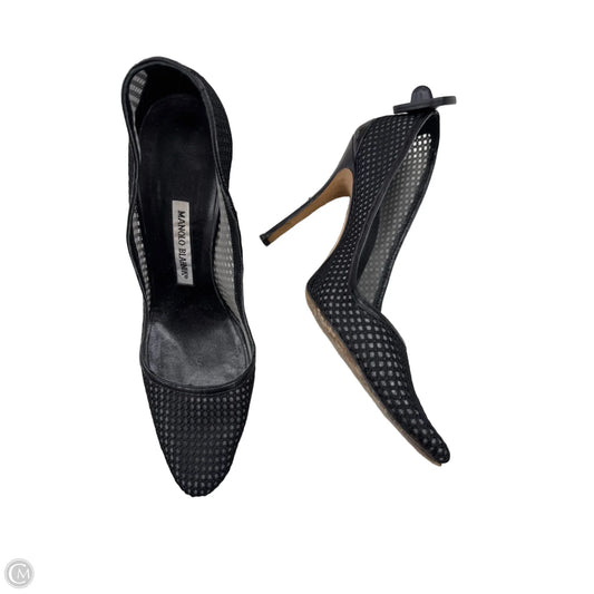 Shoes Heels Stiletto By Manolo Blahnik In Black, Size: 11