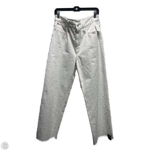 Jeans Wide Leg By J. Crew In White Denim, Size: 8