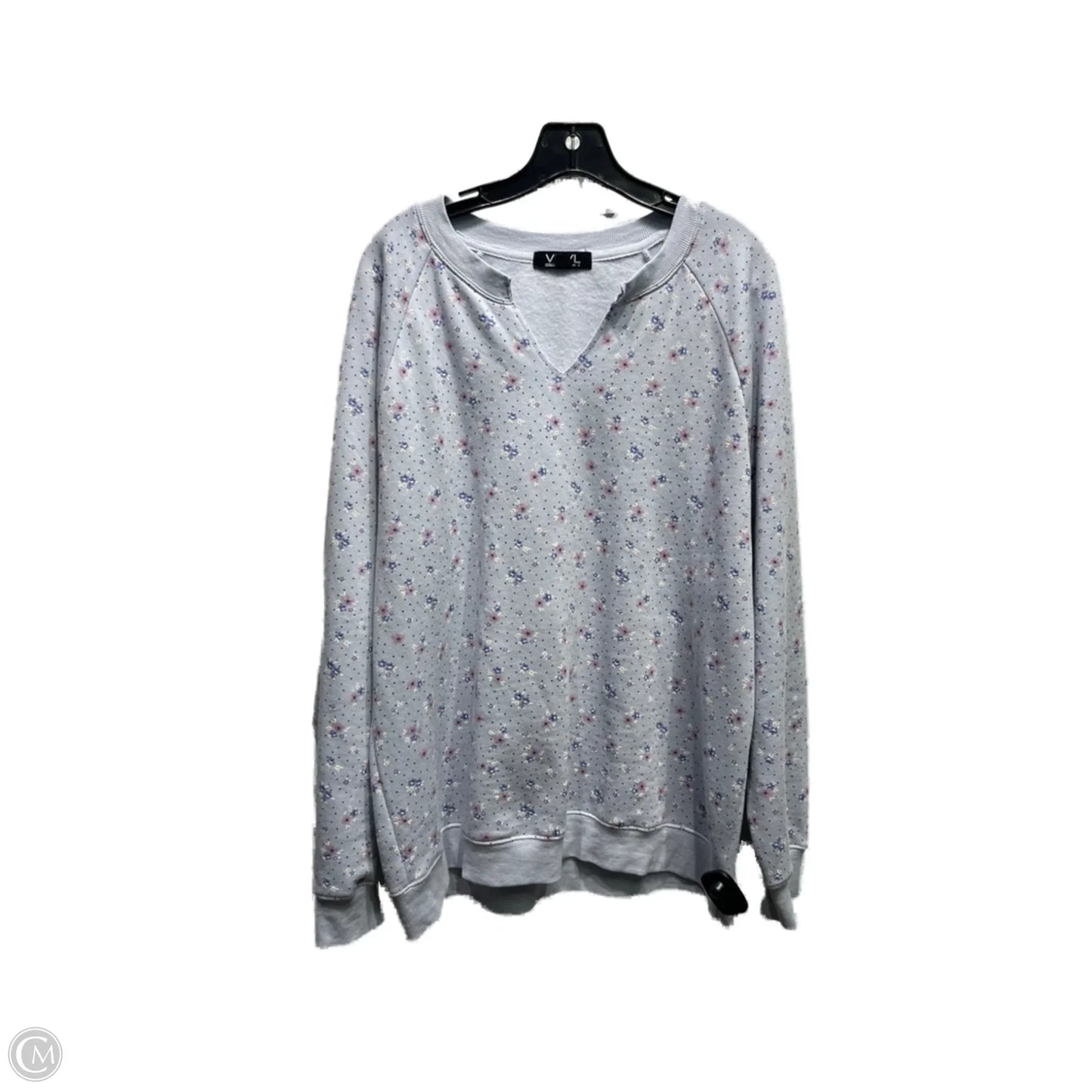 Sweatshirt Crewneck By VINYL In Blue, Size: L