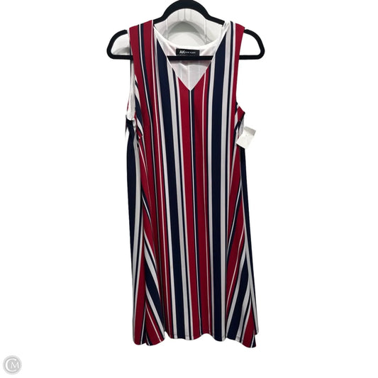 Dress Casual Short By Anne Klein In Blue & Red & White, Size: L