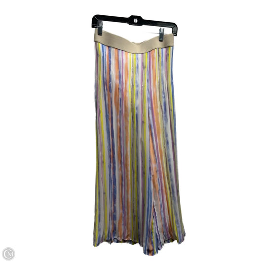 Pants Wide Leg By Melissa Paige In Blue & Yellow, Size: Xlp