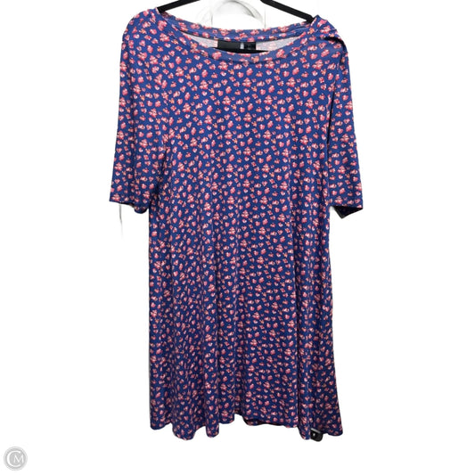 Dress Casual Short By Cynthia Rowley In Blue & Pink, Size: L