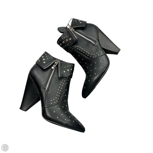 Boots Ankle Heels By Venus In Black, Size: 9