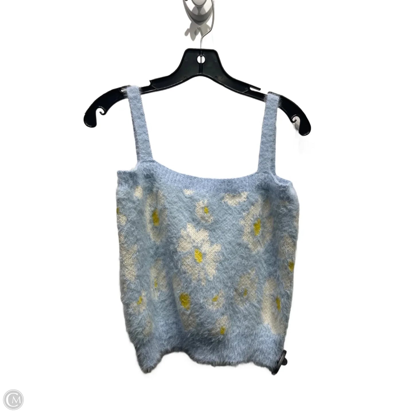 Top Sleeveless By WILLOW AND WINF In Blue & Yellow, Size: M