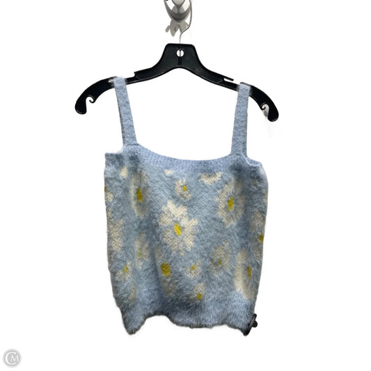 Top Sleeveless By WILLOW AND WINF In Blue & Yellow, Size: M