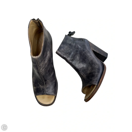 Sandals Heels Block By Bed Stu In Grey, Size: 8