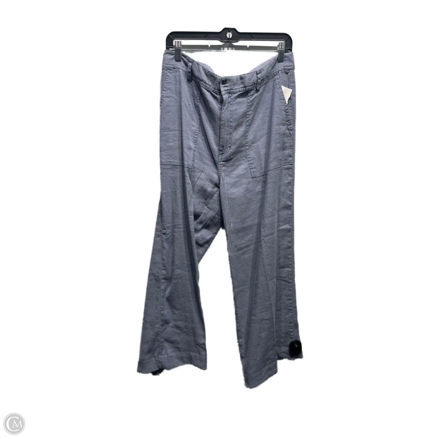 Pants Linen By Sundance In Blue, Size: 12p