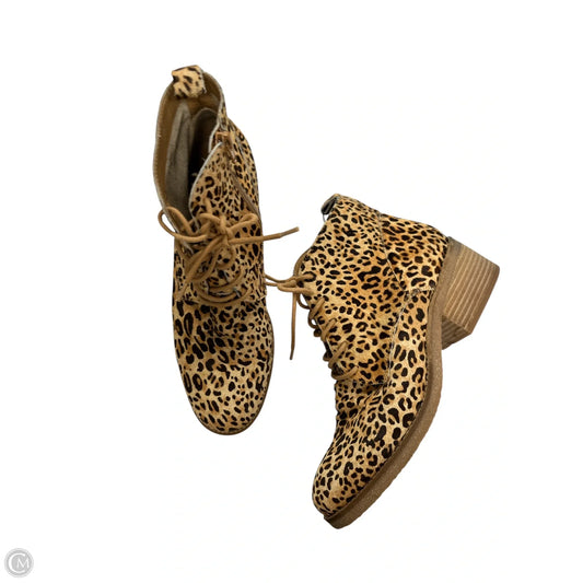Boots Combat By Lucky Brand In Animal Print, Size: 7.5