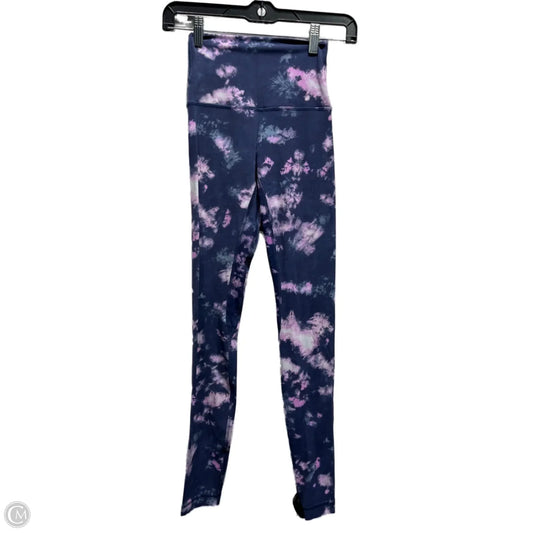 Athletic Leggings By Lululemon In Blue & Pink, Size: 2