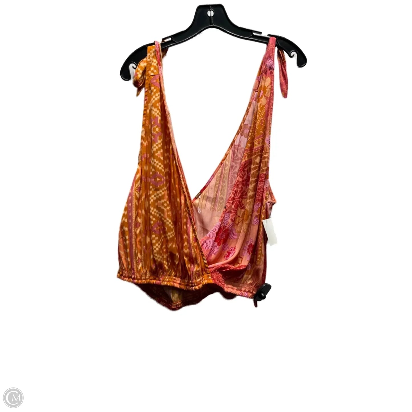 Top Sleeveless By Free People In Orange & Pink, Size: S