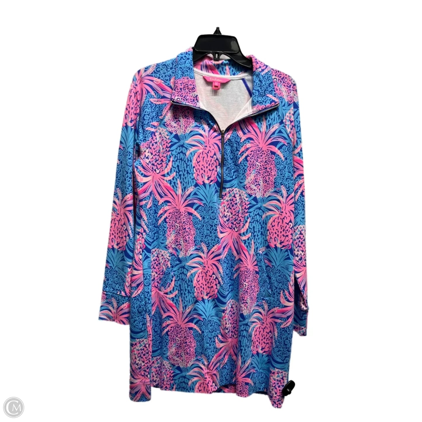 Dress Designer By Lilly Pulitzer In Blue & Pink, Size: L