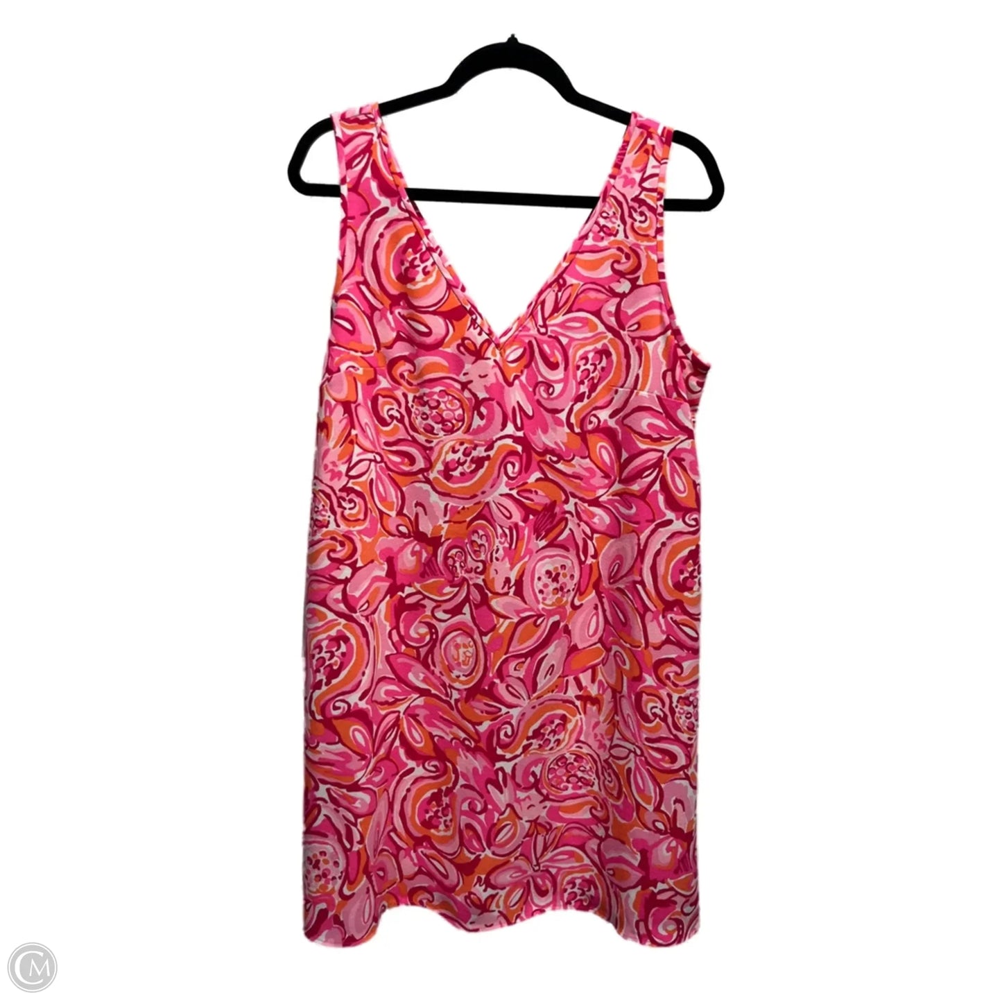 Dress Designer By Lilly Pulitzer In Orange & Pink, Size: M