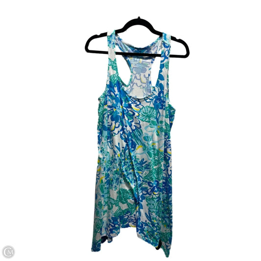 Dress Designer By Lilly Pulitzer In Blue & Green, Size: M