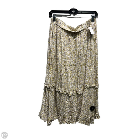 Skirt Midi By Zeagoo In Yellow, Size: Xl