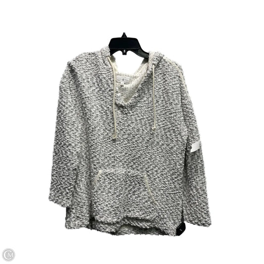 Sweatshirt Hoodie By Lou And Grey In Tan & White, Size: S