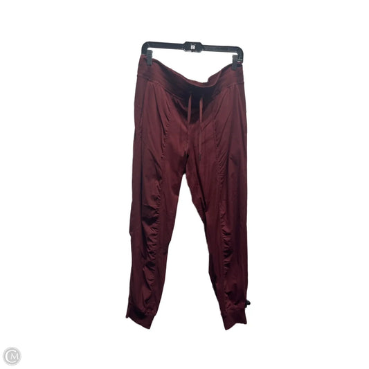 Athletic Pants By Lululemon In Maroon, Size: 12