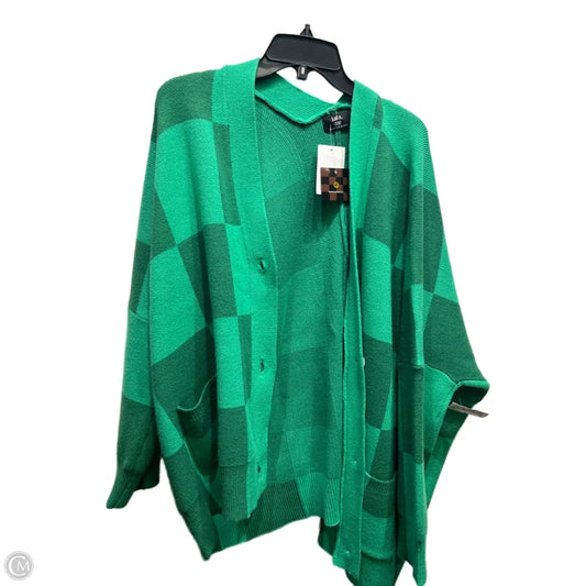 Sweater Cardigan By Nordstrom In Green, Size: M