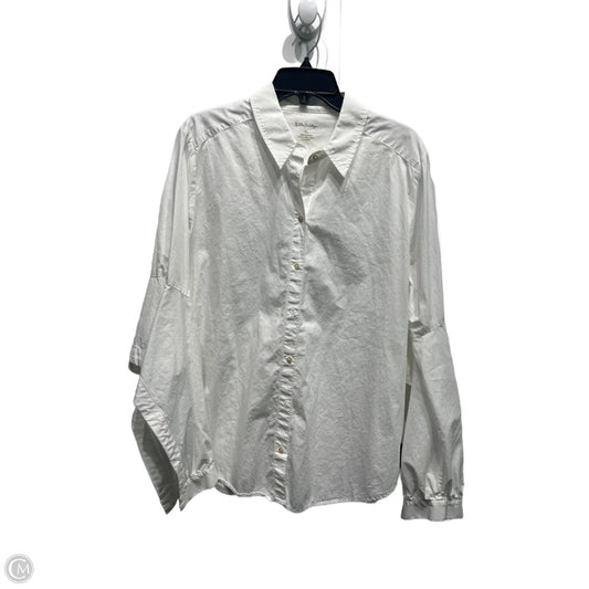 Top Long Sleeve Designer By Lilly Pulitzer In White, Size: Xl