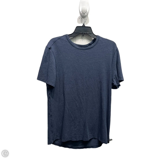 Athletic Top Short Sleeve By Lululemon In Blue, Size: 0