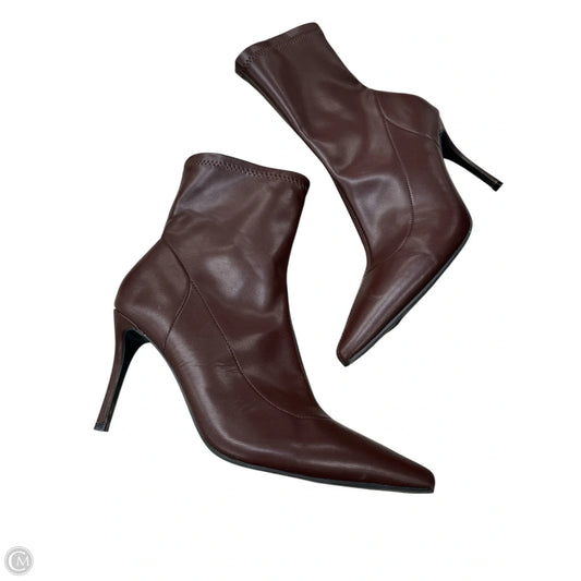 Boots Ankle Heels By Sonoma In Brown, Size: 9.5