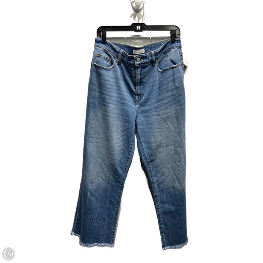 Jeans Wide Leg By Loft In Blue Denim, Size: 8l
