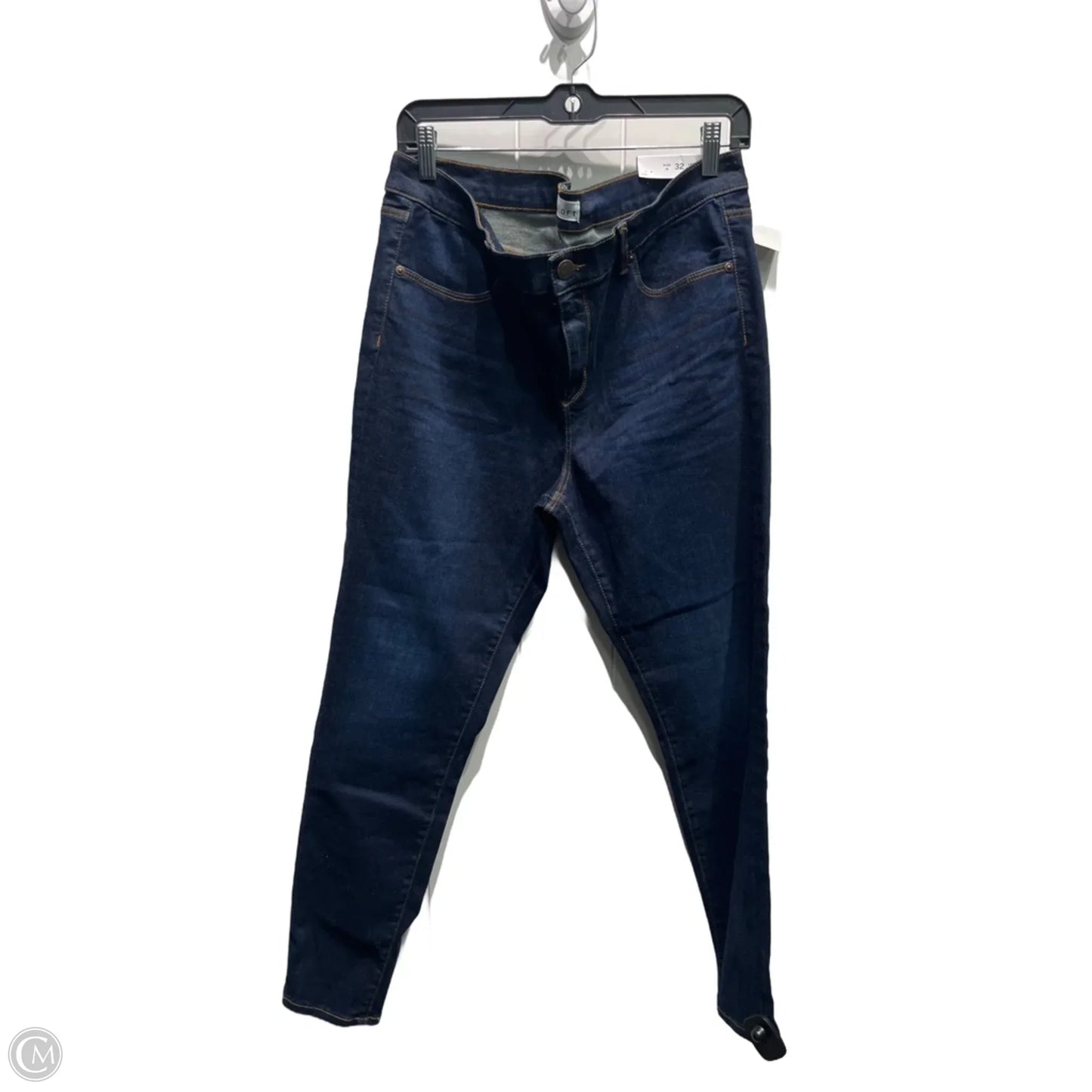 Jeans Skinny By Loft In Blue Denim, Size: 14