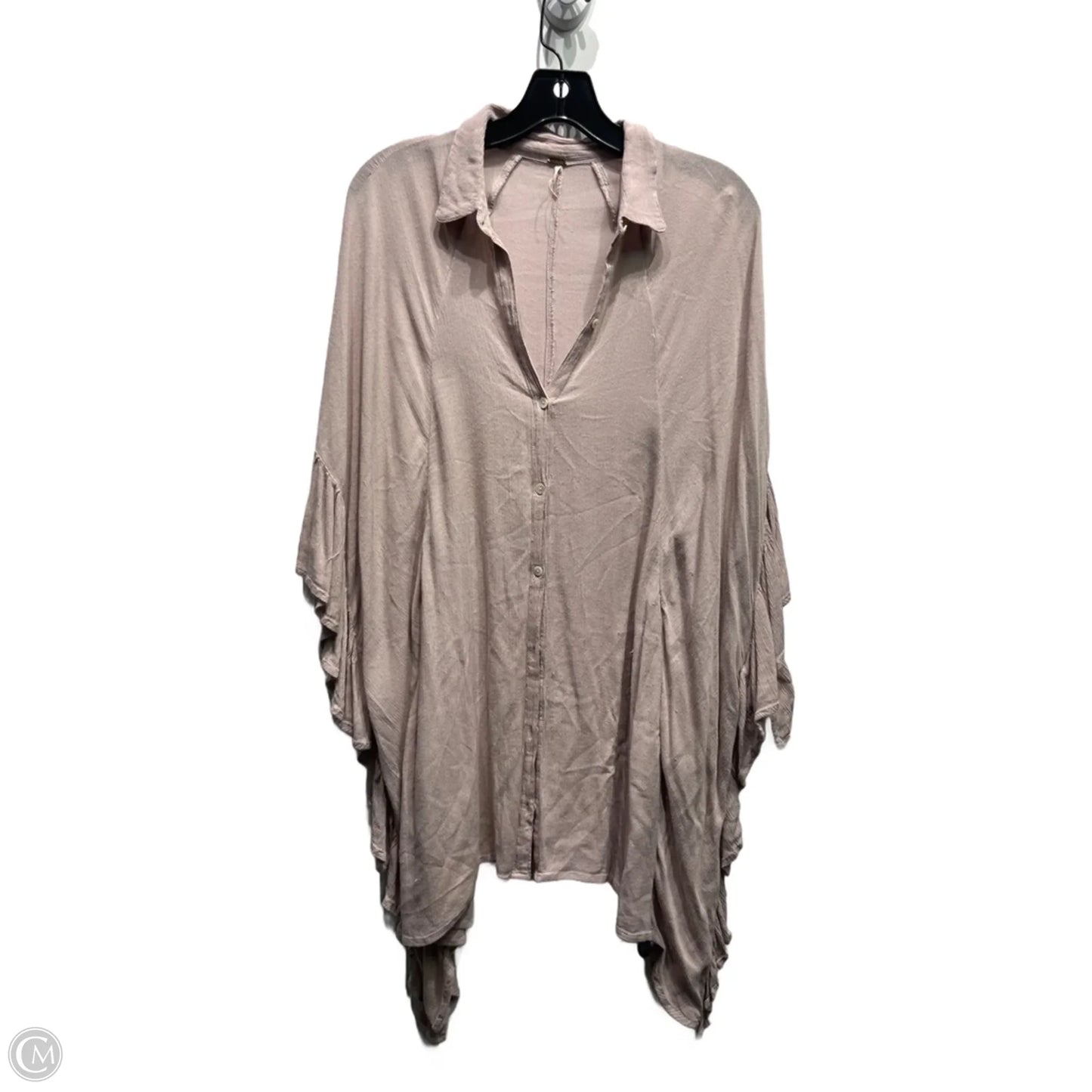 Top Long Sleeve By Free People In Pink, Size: M