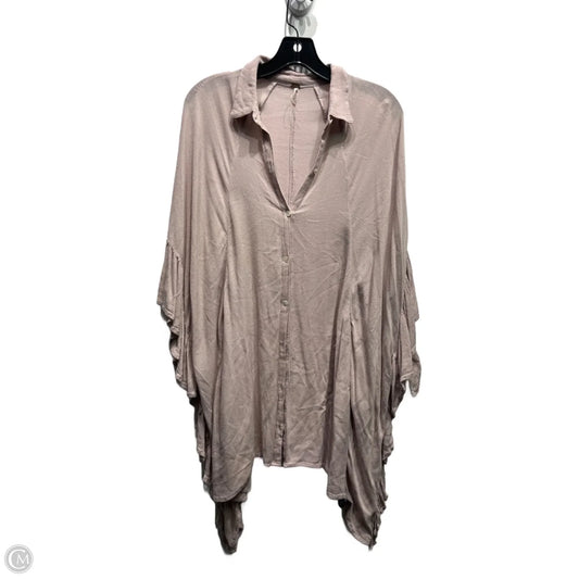 Top Long Sleeve By Free People In Pink, Size: M