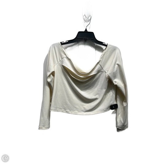 Top Long Sleeve By Abercrombie And Fitch In Cream, Size: Xl